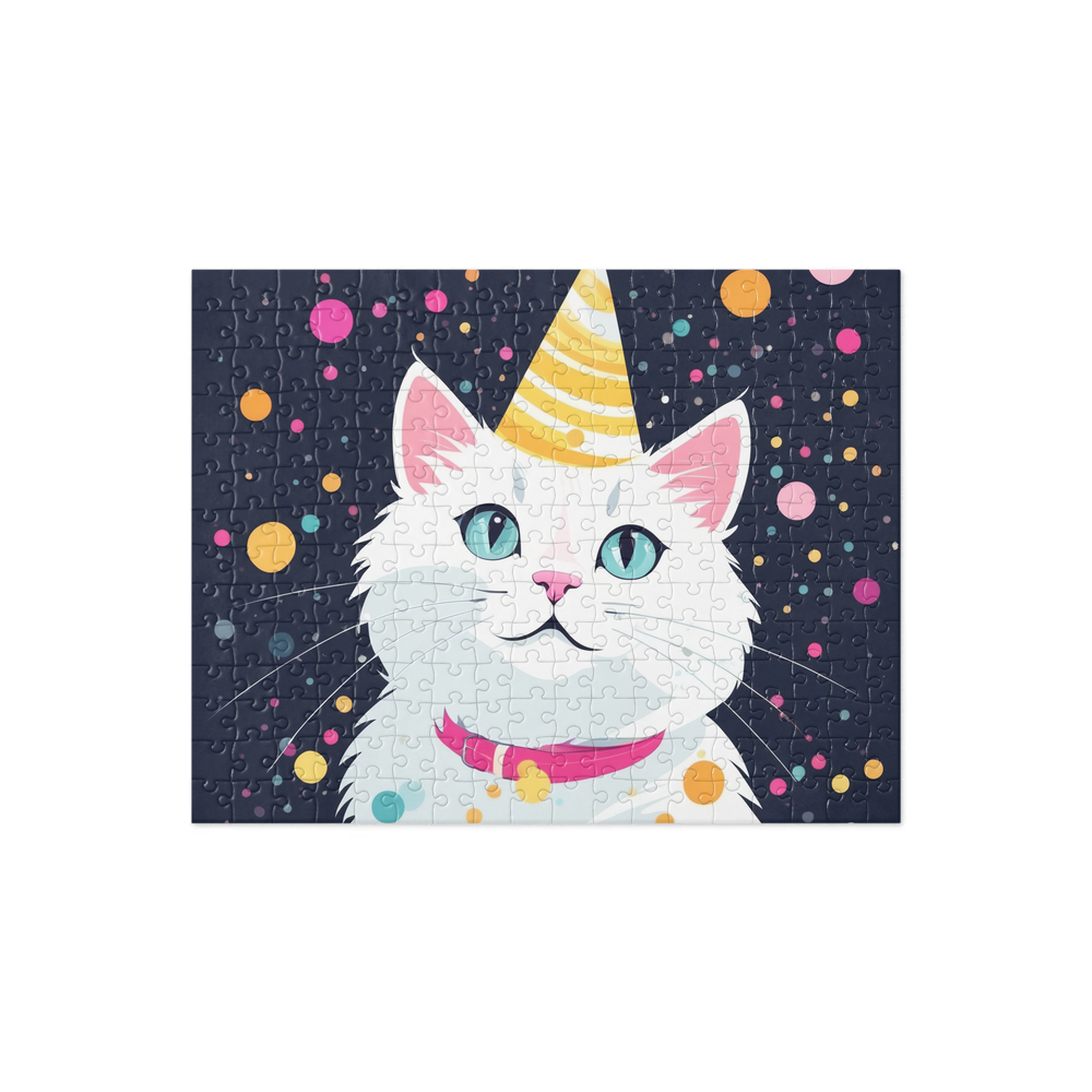 PugMug Custom White Companion Cat Jigsaw Puzzle