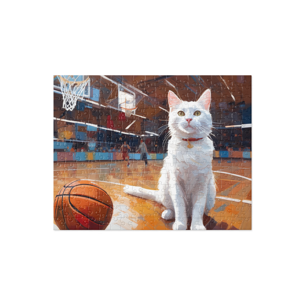 PugMug Custom White Companion Cat Jigsaw Puzzle