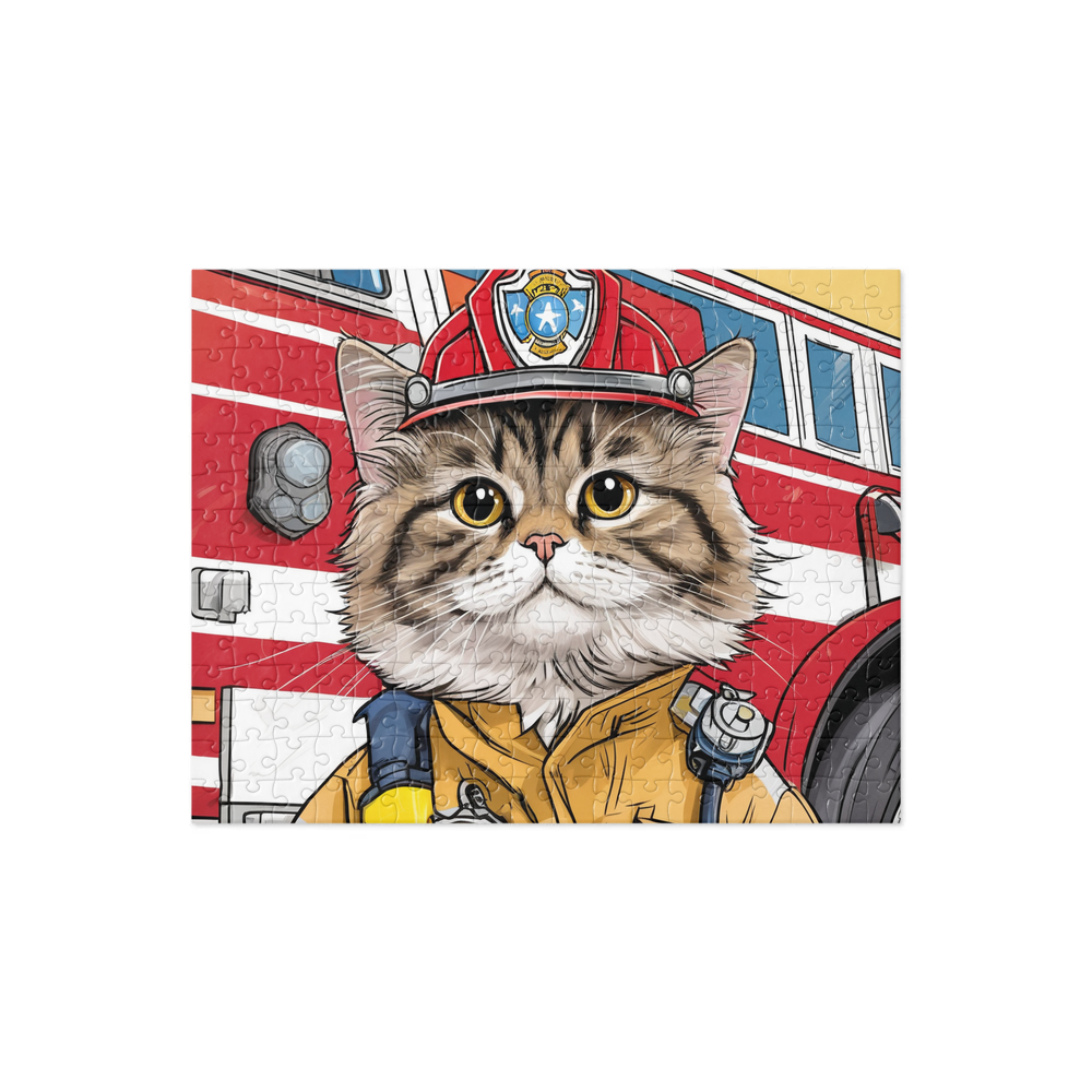 PugMug Custom Tabby Persian Cat Jigsaw Puzzle