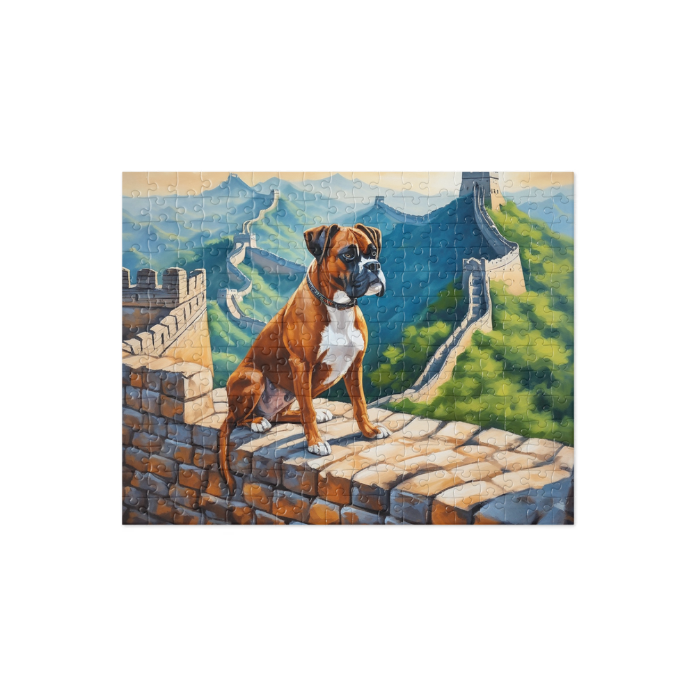 PugMug Custom Boxer Dog Jigsaw Puzzle