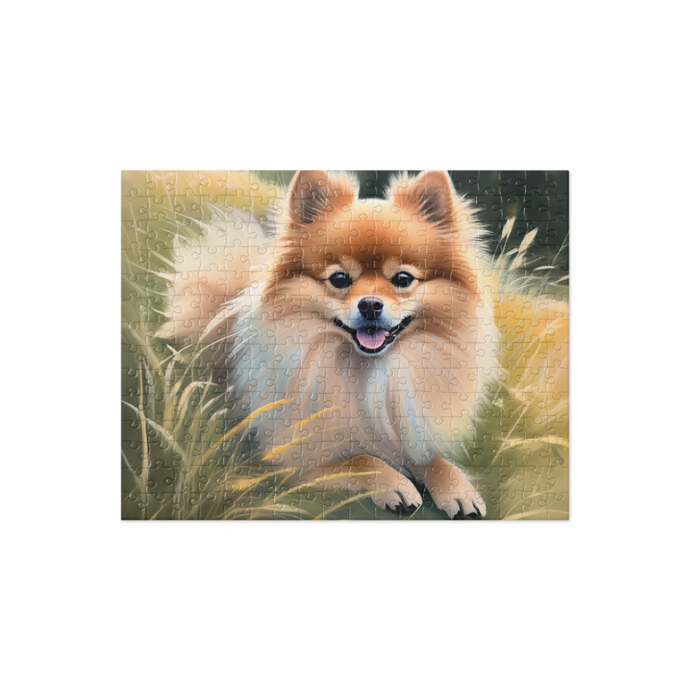 PugMug Custom Tan Pomeranian Jigsaw Puzzle