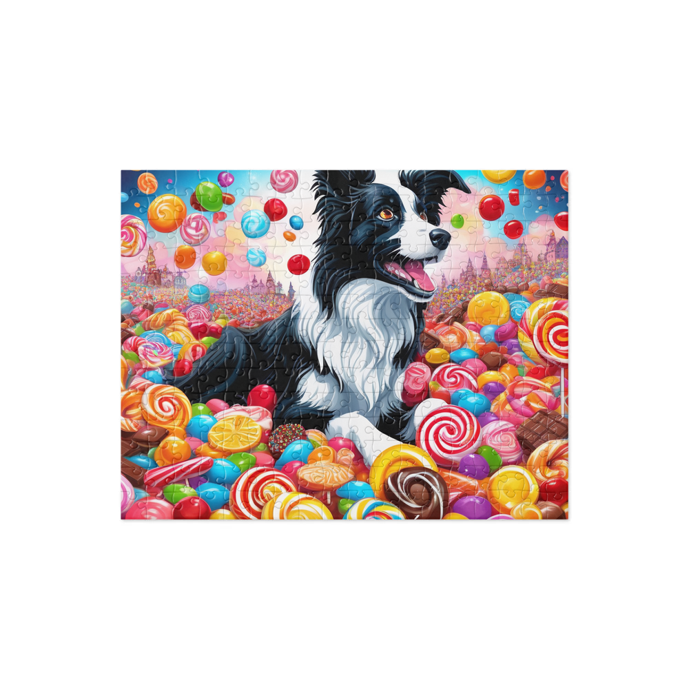 PugMug Custom Border Collie Jigsaw Puzzle
