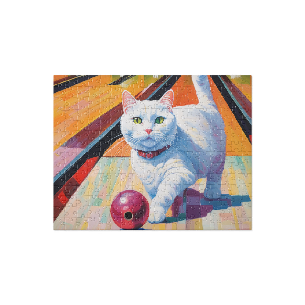 PugMug Custom White Companion Cat Jigsaw Puzzle