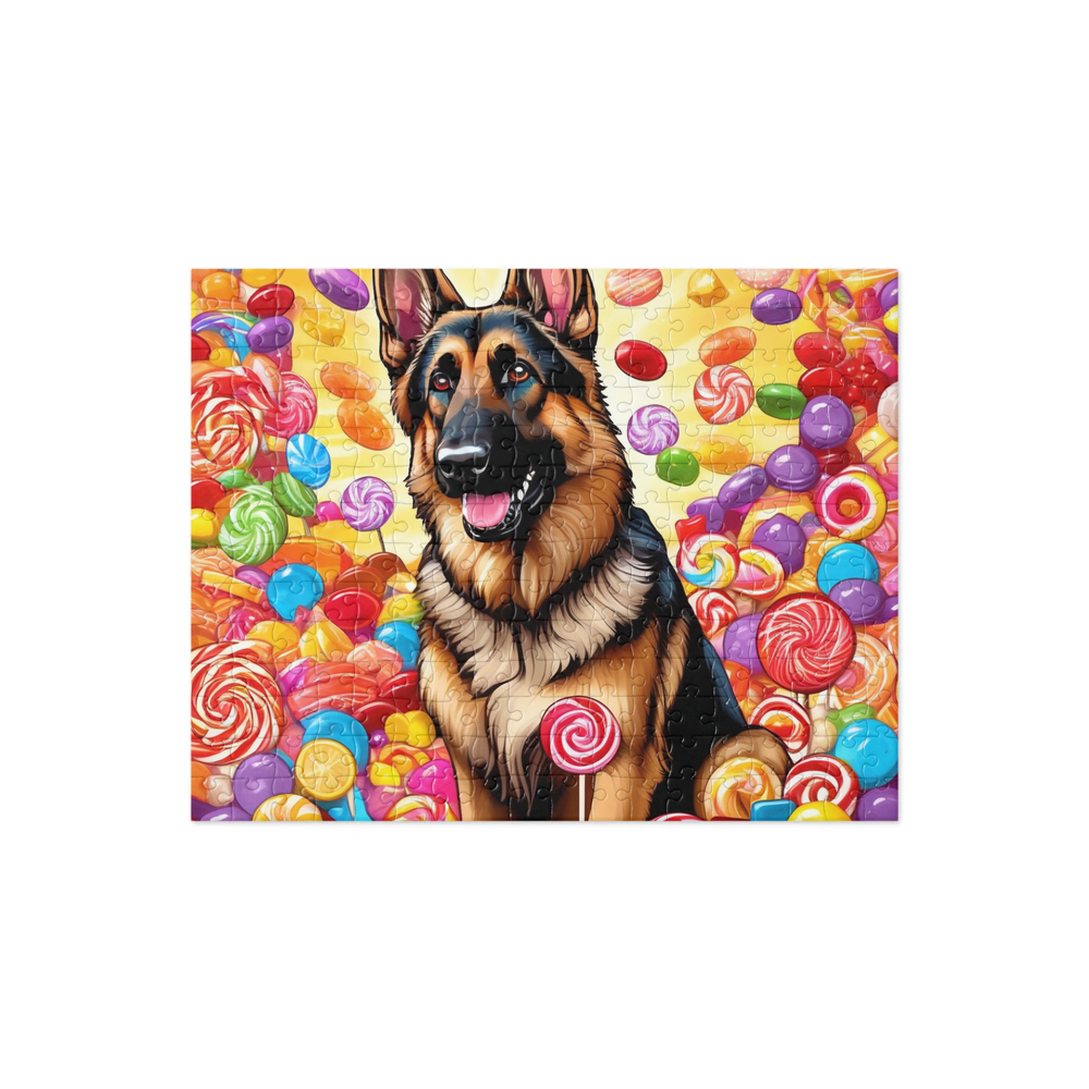 PugMug Custom German Shepherd Dog Jigsaw Puzzle