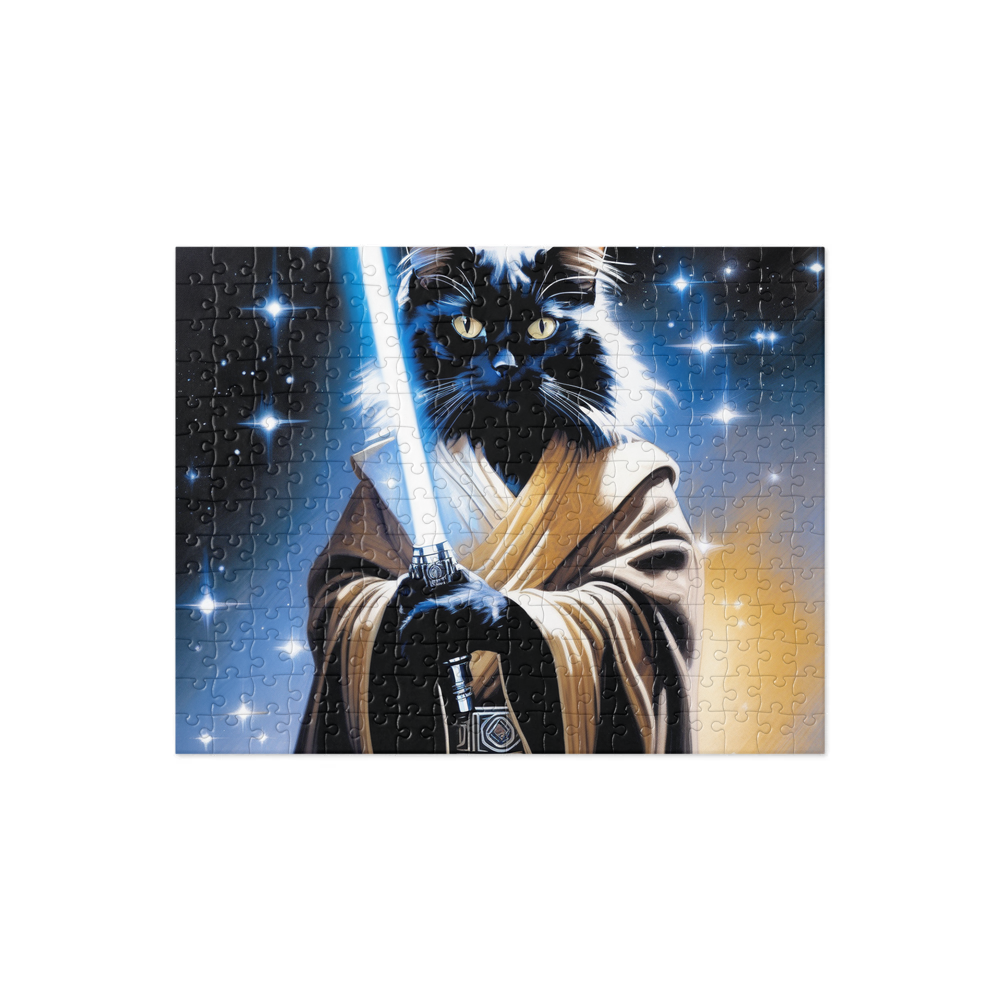 PugMug Custom Black Ragdoll Cat Jigsaw Puzzle