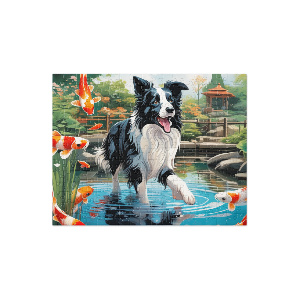 PugMug Custom Border Collie Jigsaw Puzzle