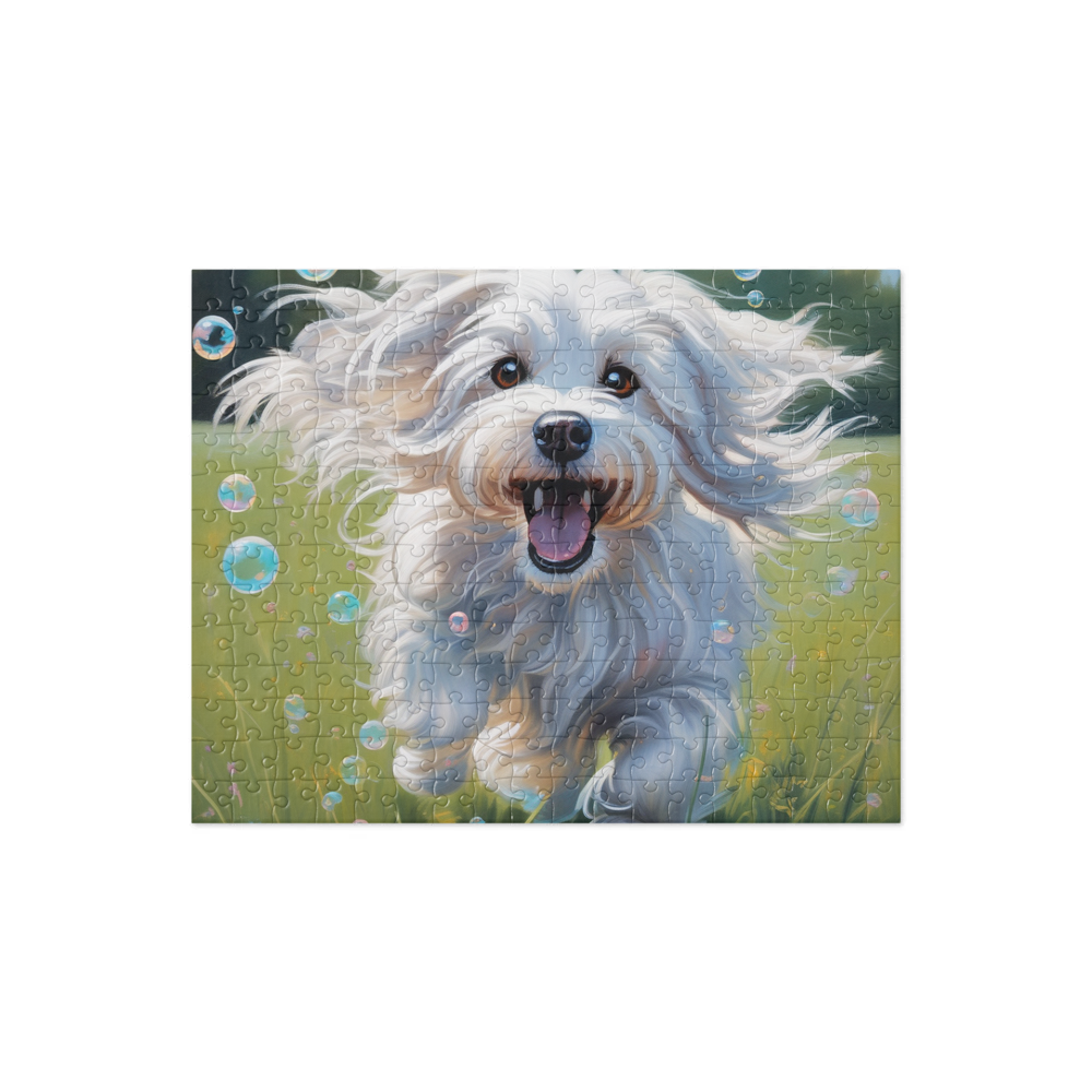 PugMug Custom White Havanese Dog Jigsaw Puzzle
