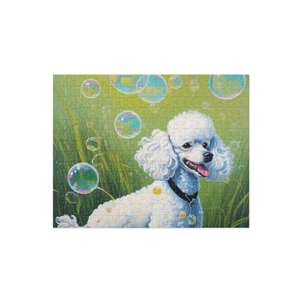 PugMug Custom White Poodle Jigsaw Puzzle
