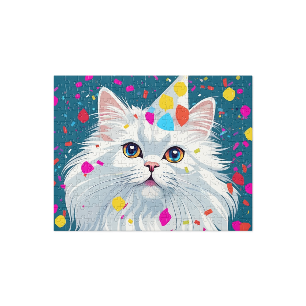 PugMug Custom White Persian Cat Jigsaw Puzzle