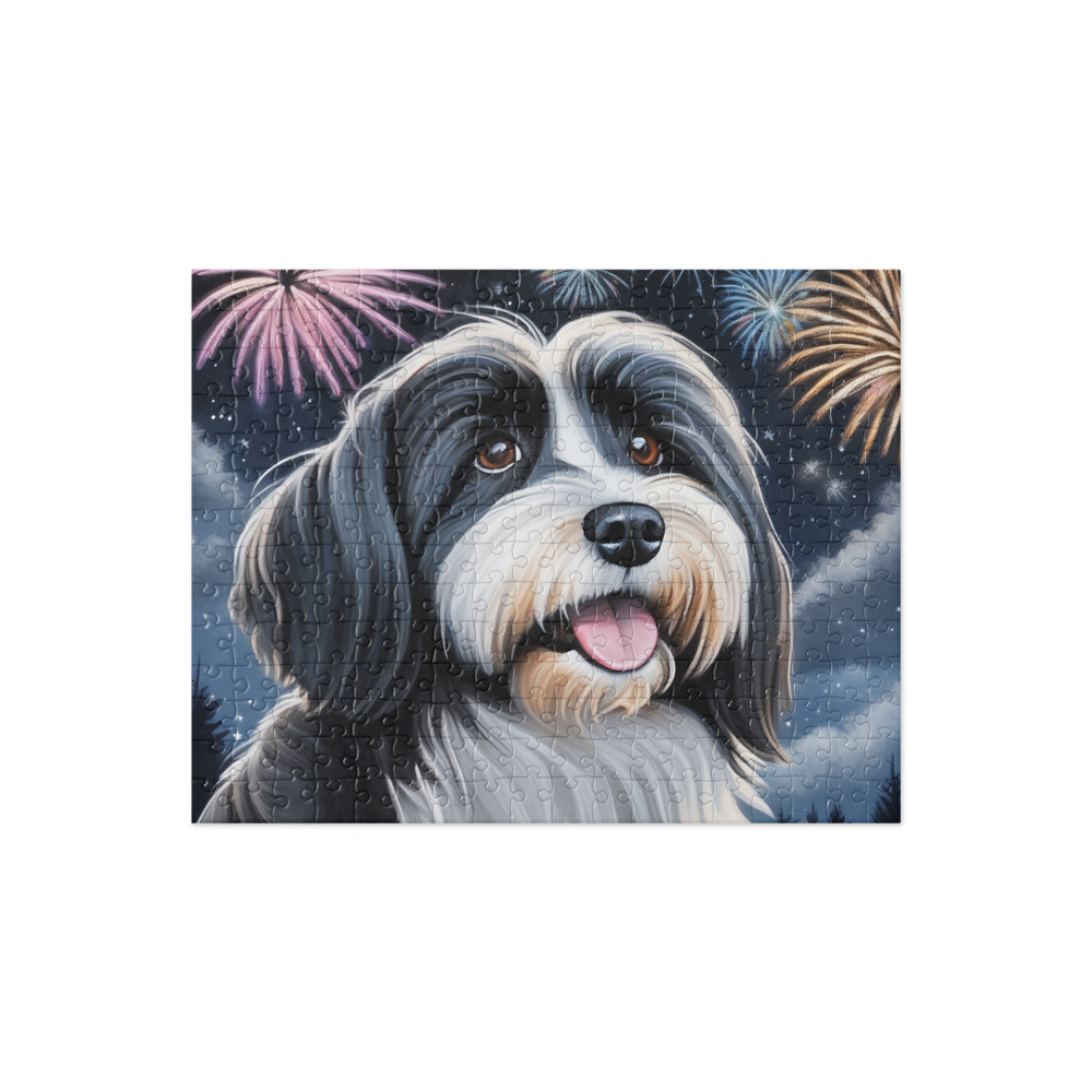 PugMug Custom Black-and-white Havanese Dog Jigsaw Puzzle