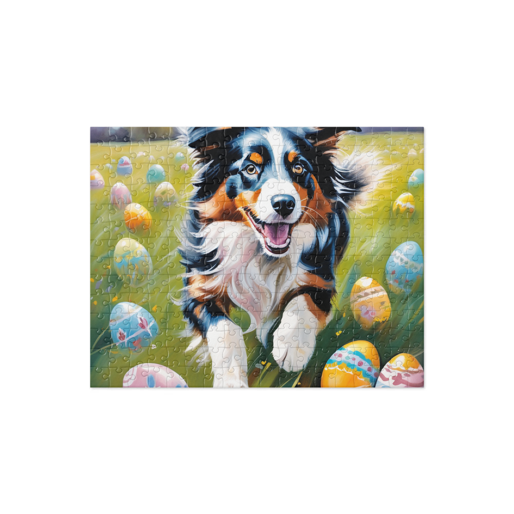PugMug Custom Australian Shepherd Dog Jigsaw Puzzle