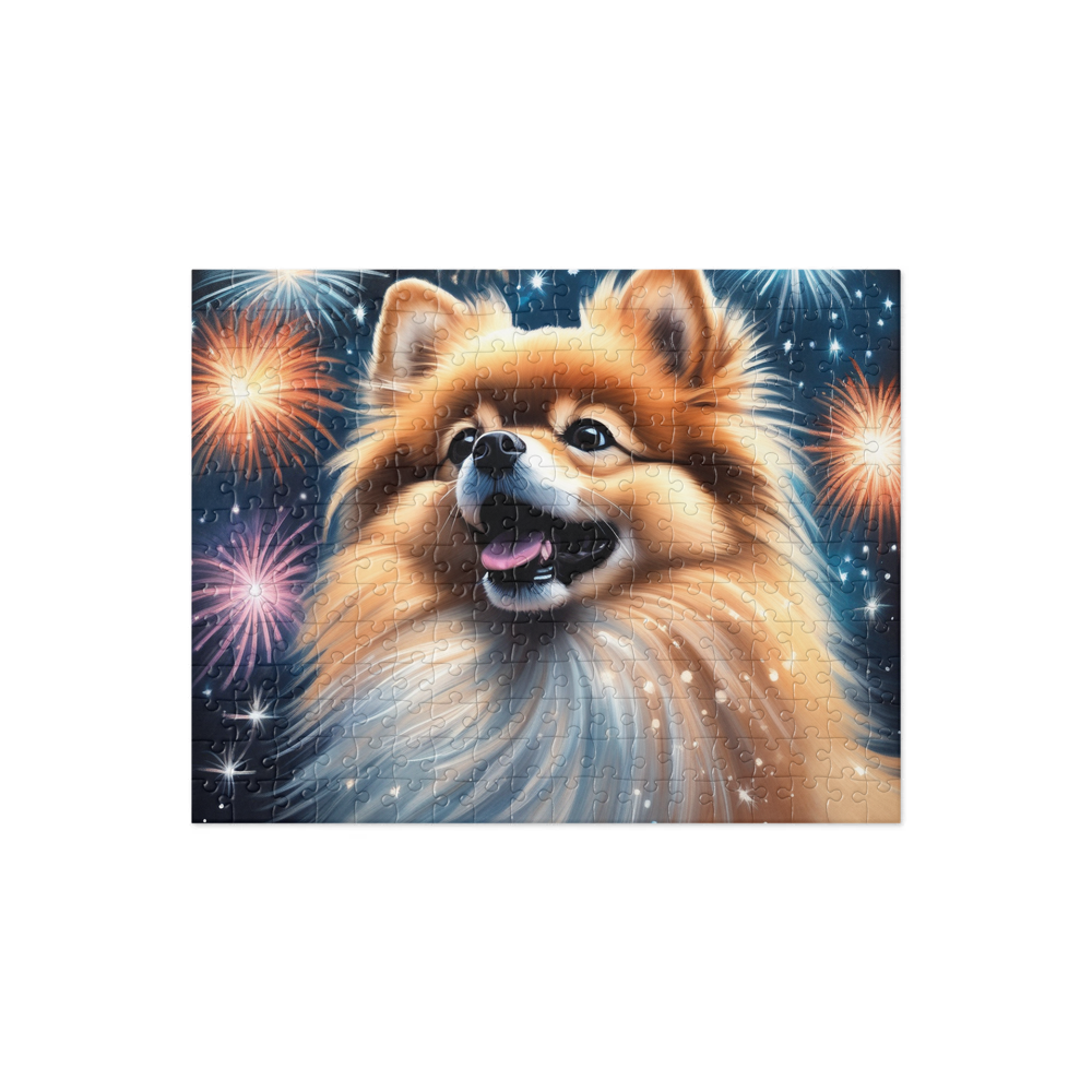 PugMug Custom Tan Pomeranian Jigsaw Puzzle