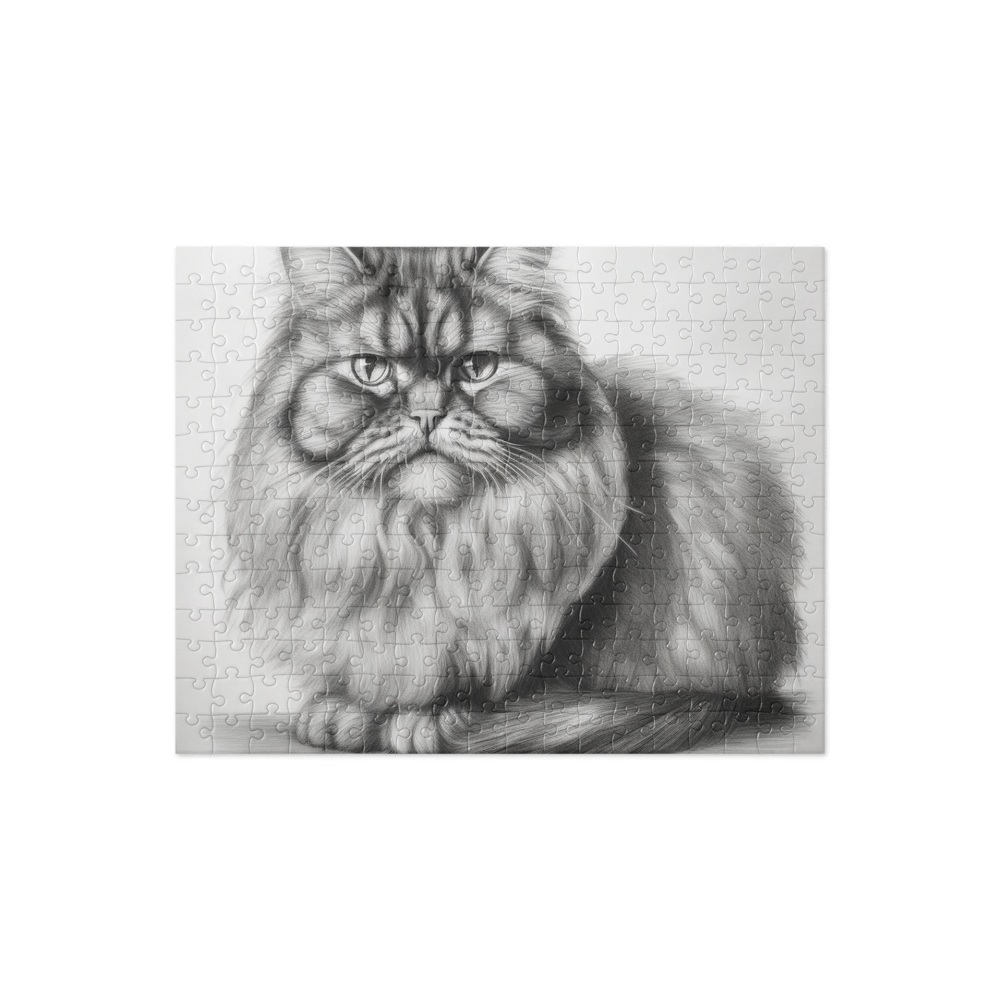 PugMug Custom Tabby Persian Cat Jigsaw Puzzle