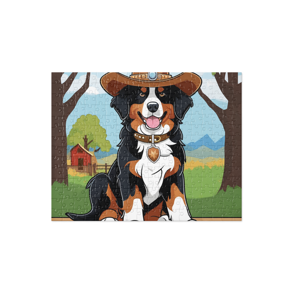 PugMug Custom Bernese Mountain Dog Jigsaw Puzzle