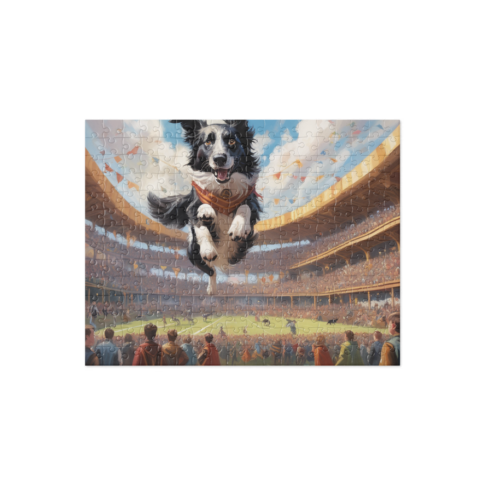 PugMug Custom Border Collie Jigsaw Puzzle