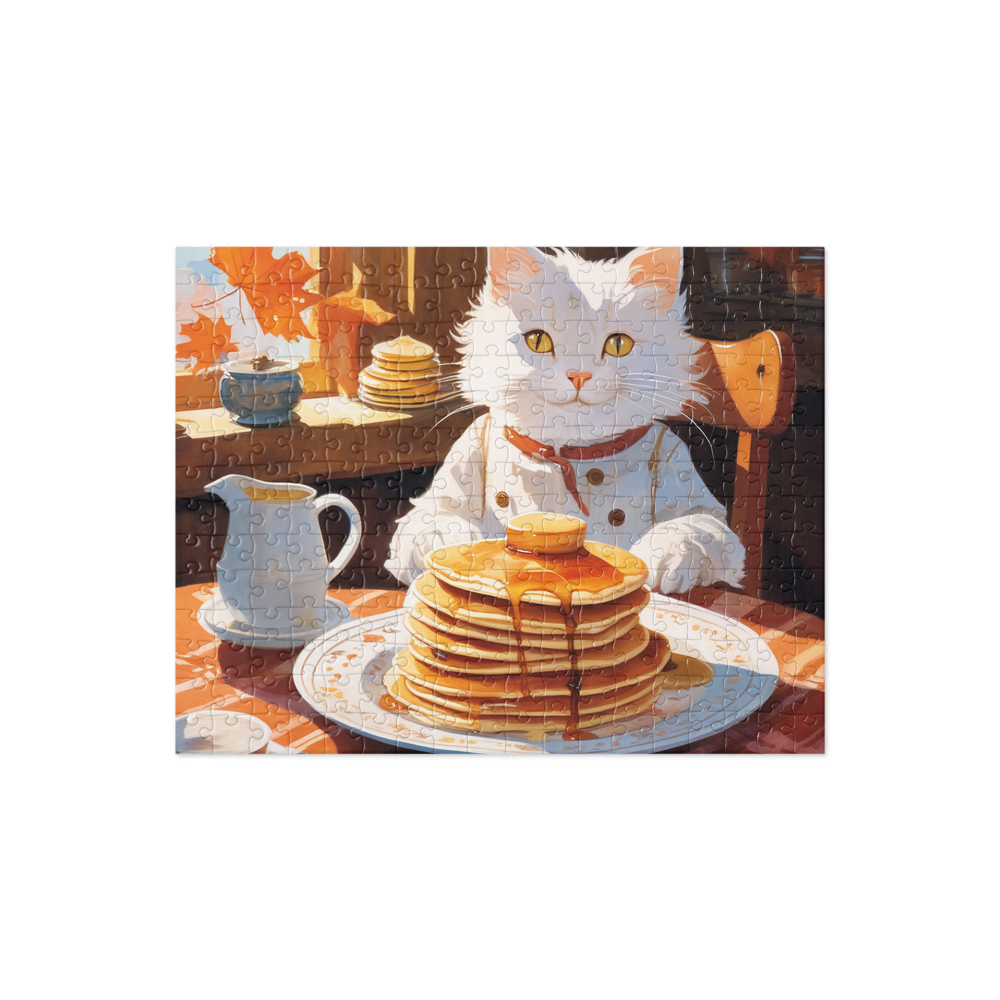 PugMug Custom White Companion Cat Jigsaw Puzzle