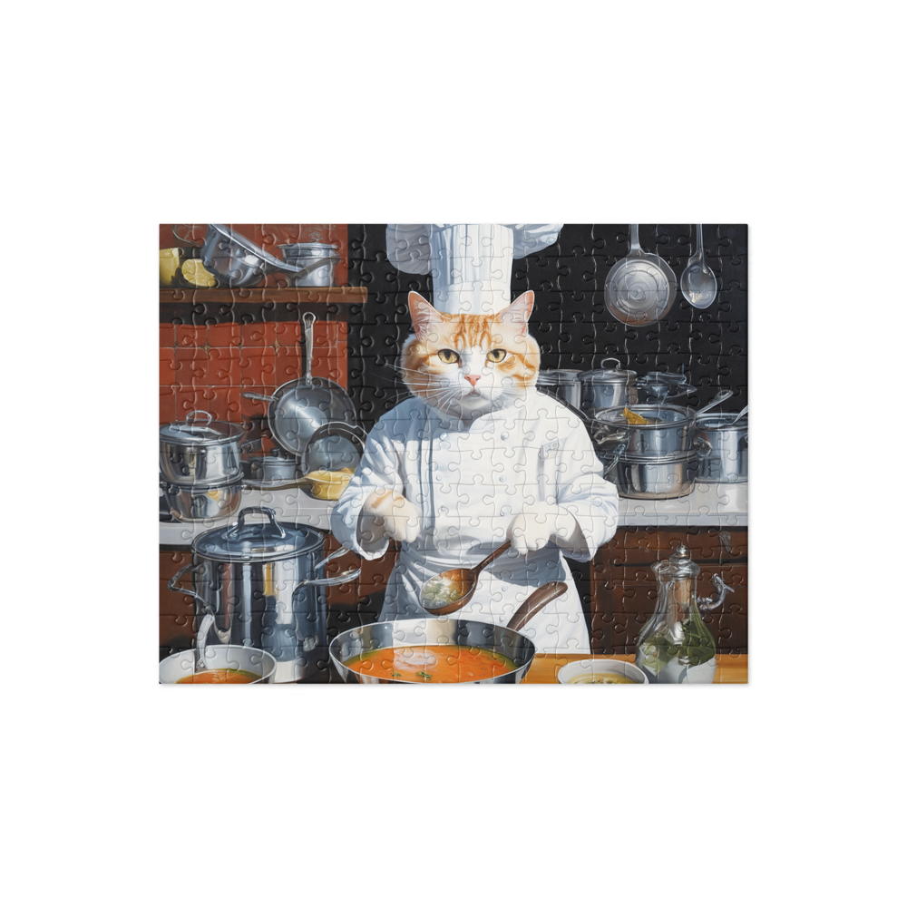 PugMug Custom White Companion Cat Jigsaw Puzzle