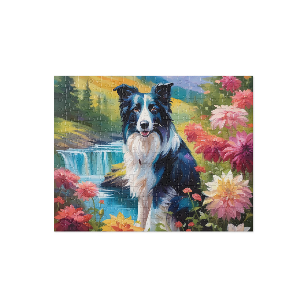PugMug Custom Border Collie Jigsaw Puzzle