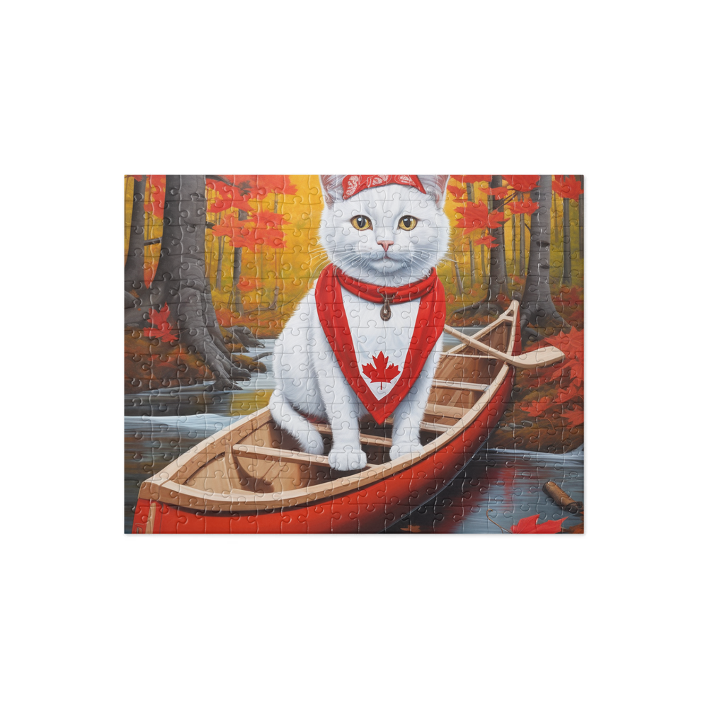 PugMug Custom White Companion Cat Jigsaw Puzzle