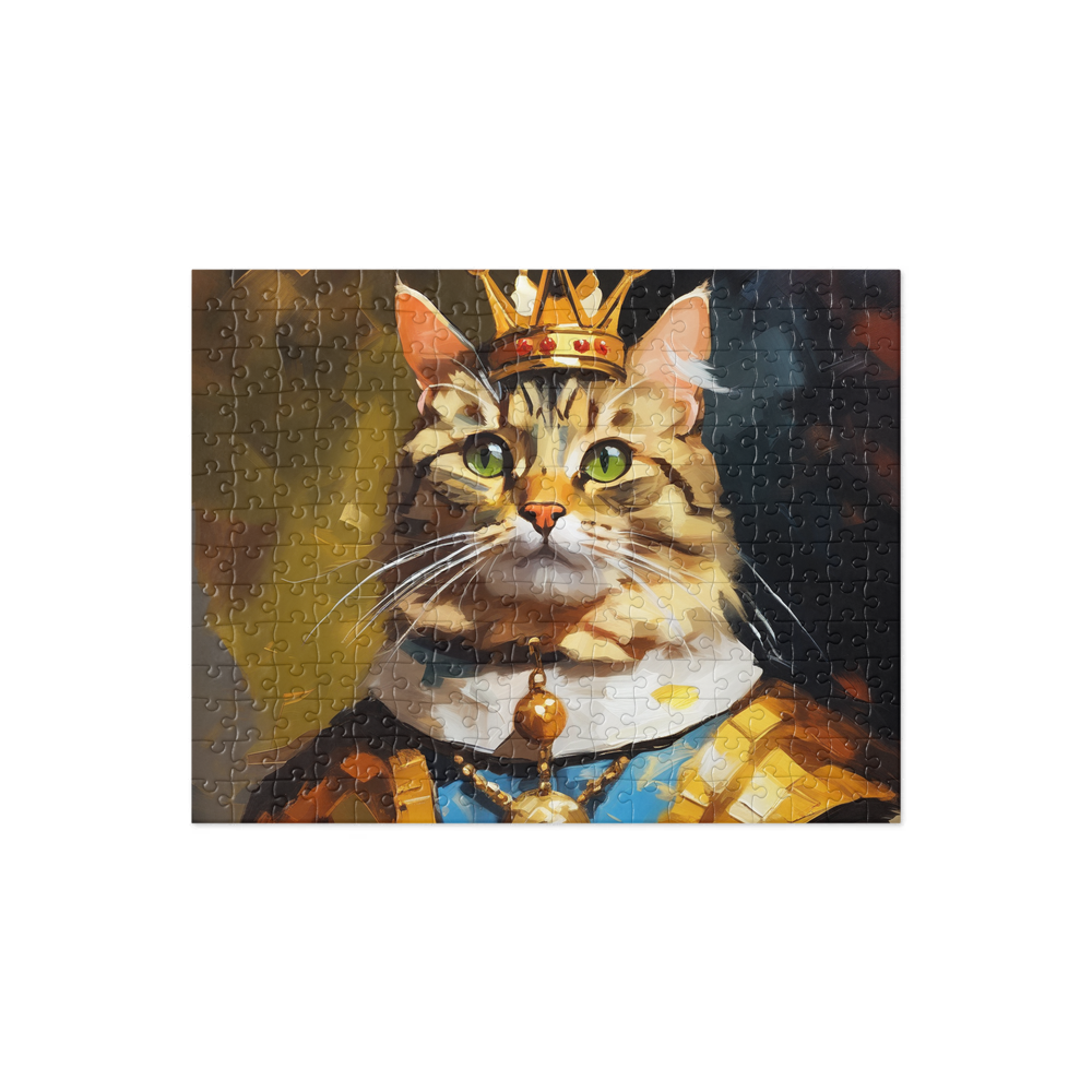 PugMug Custom Tabby Companion Cat Jigsaw Puzzle