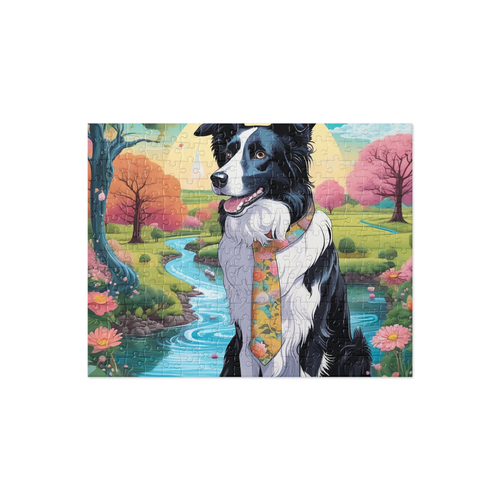 PugMug Custom Border Collie Jigsaw Puzzle