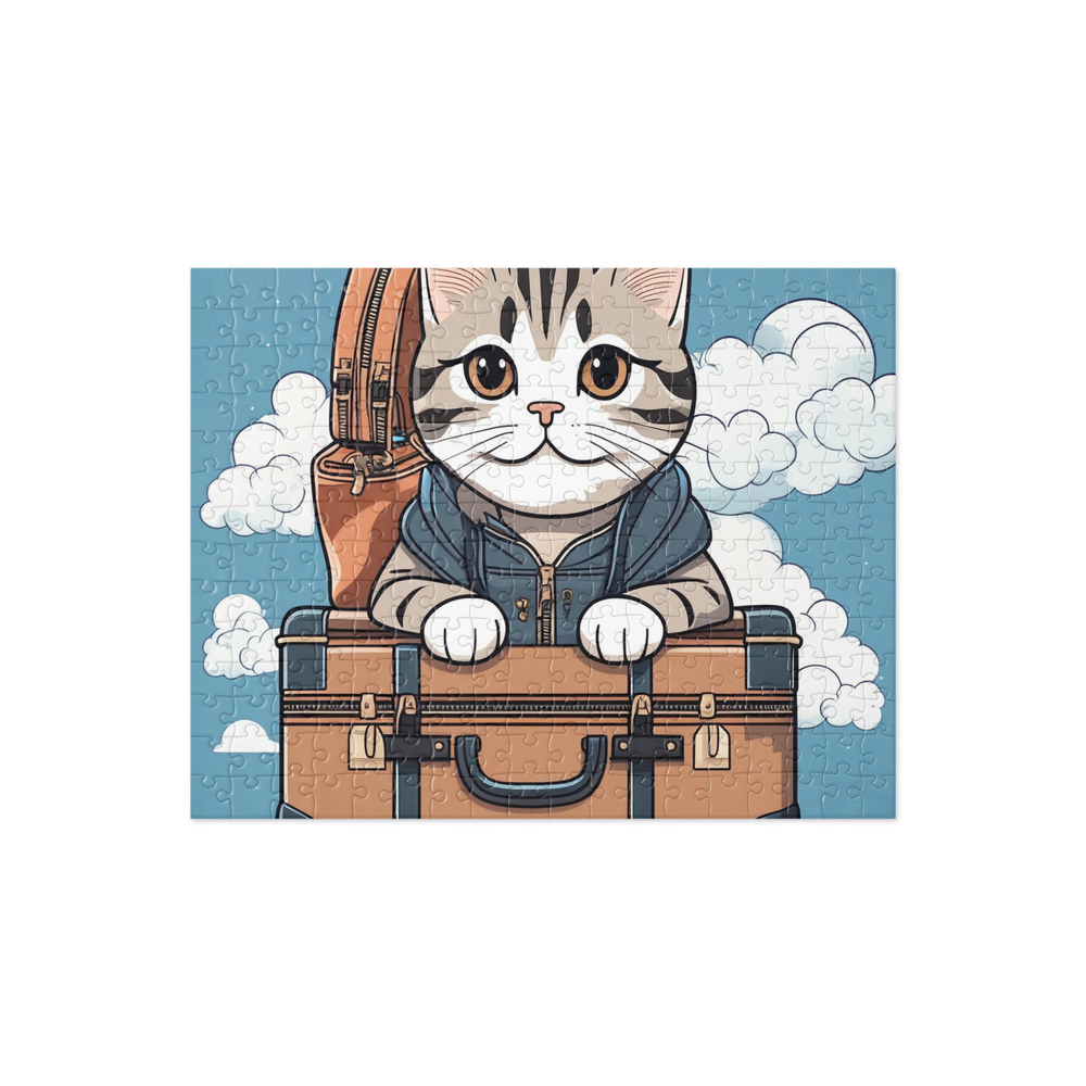 PugMug Custom Tabby Scottish Fold Cat Jigsaw Puzzle