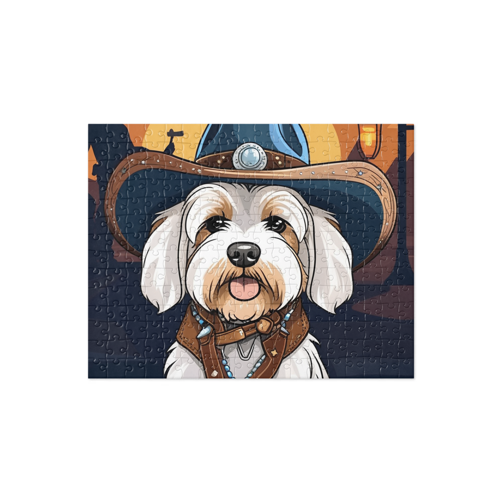 PugMug Custom White Havanese Dog Jigsaw Puzzle