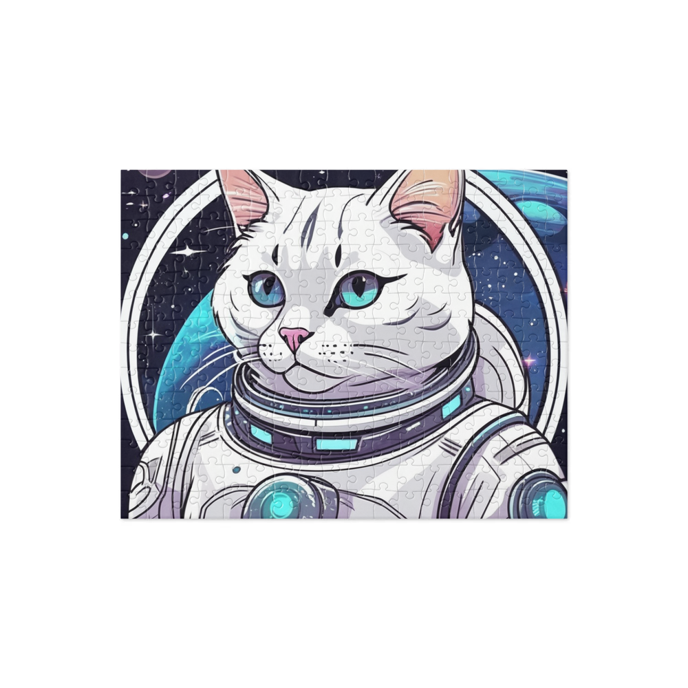 PugMug Custom White Exotic Cat Jigsaw Puzzle