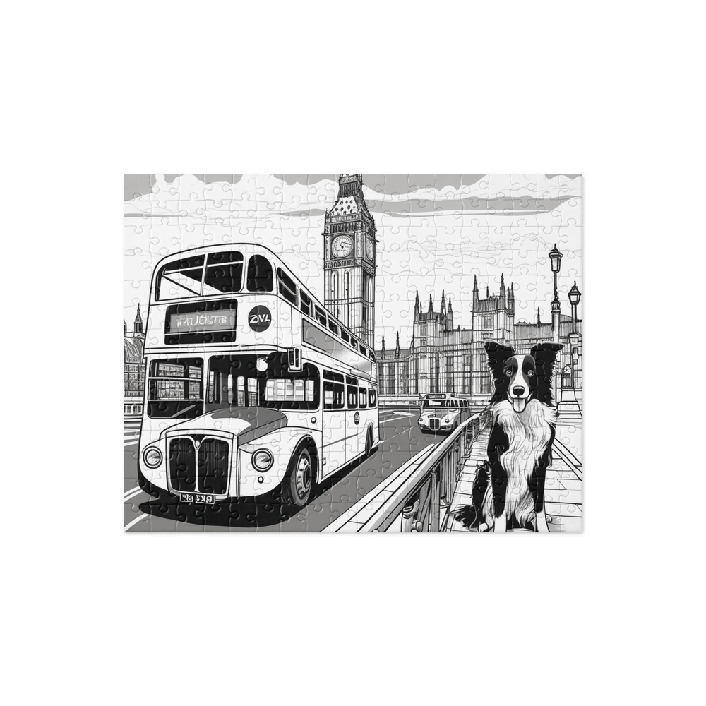 PugMug Custom Border Collie Jigsaw Puzzle