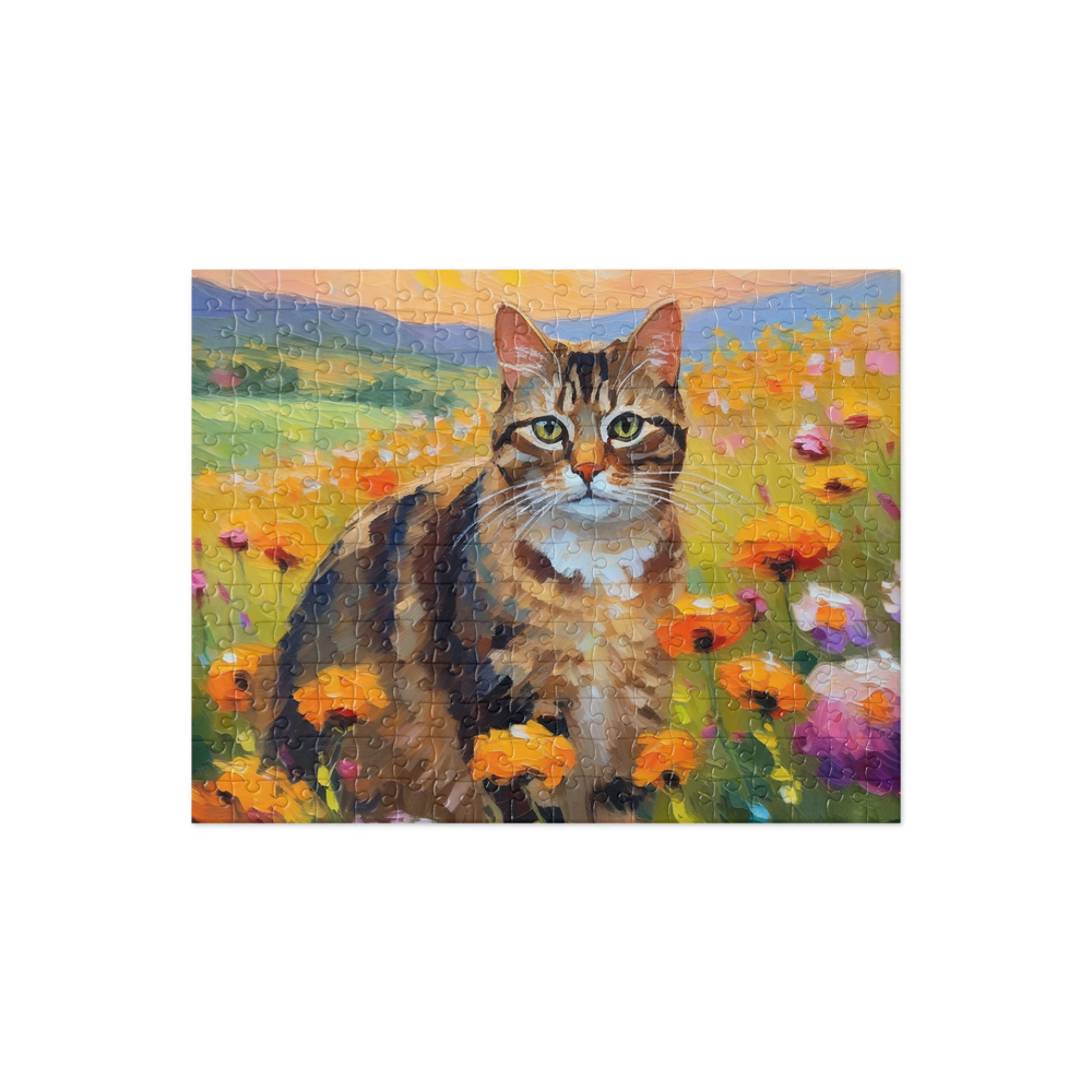 PugMug Custom Tabby Companion Cat Jigsaw Puzzle