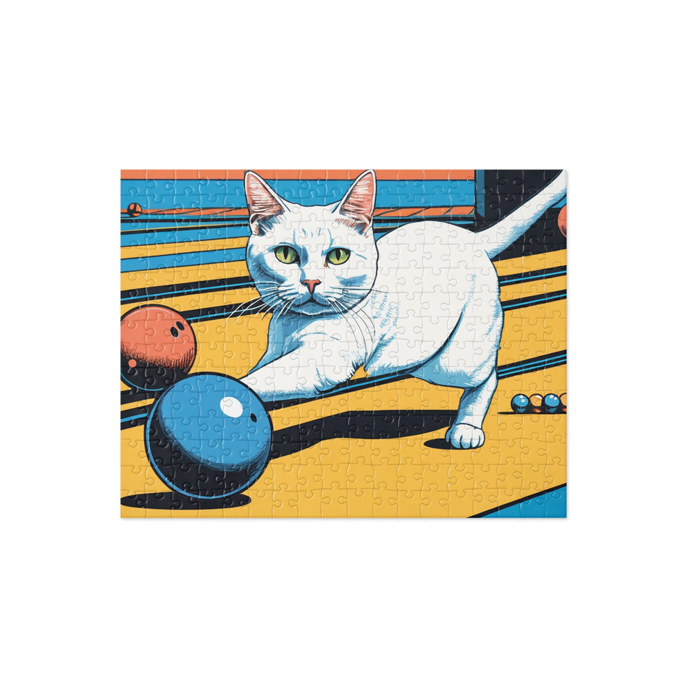PugMug Custom White Companion Cat Jigsaw Puzzle