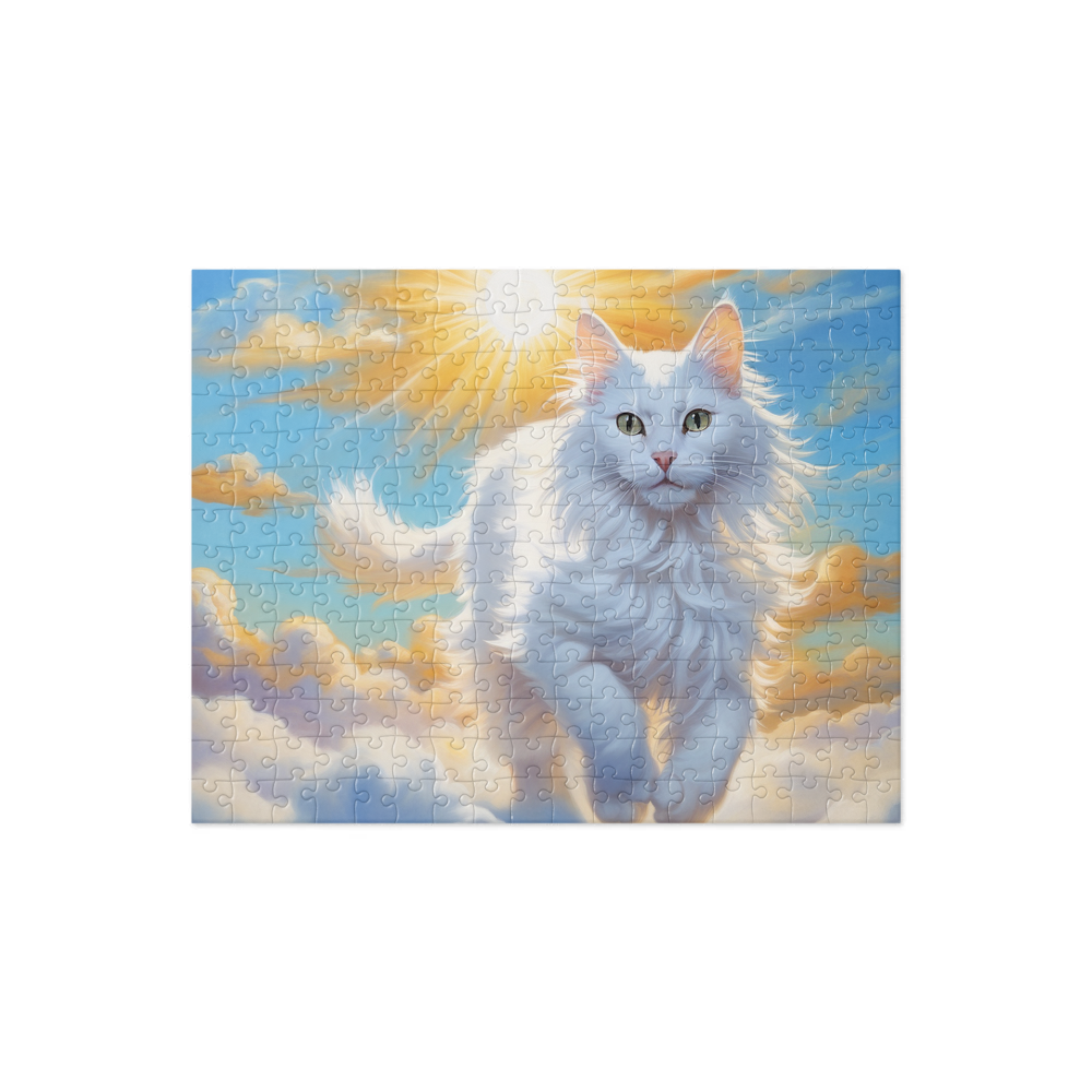 PugMug Custom White Companion Cat Jigsaw Puzzle