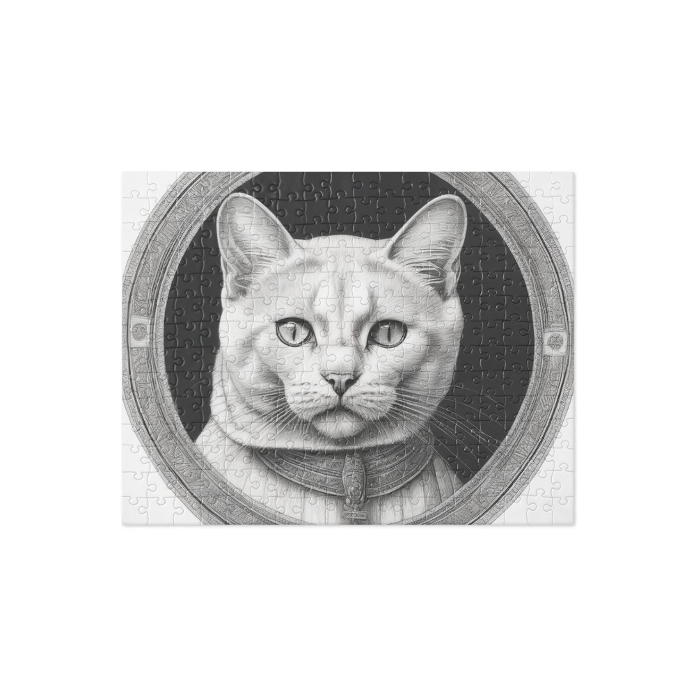 PugMug Custom White Exotic Cat Jigsaw Puzzle