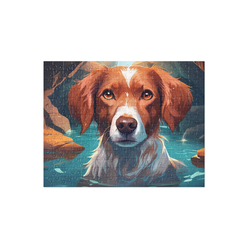 PugMug Custom Brittany Dog Jigsaw Puzzle