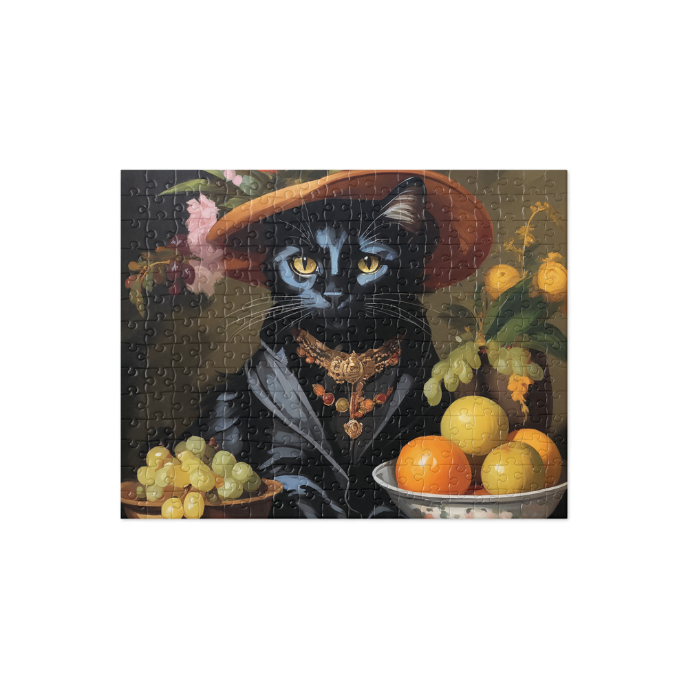 PugMug Custom Black Companion Cat Jigsaw Puzzle