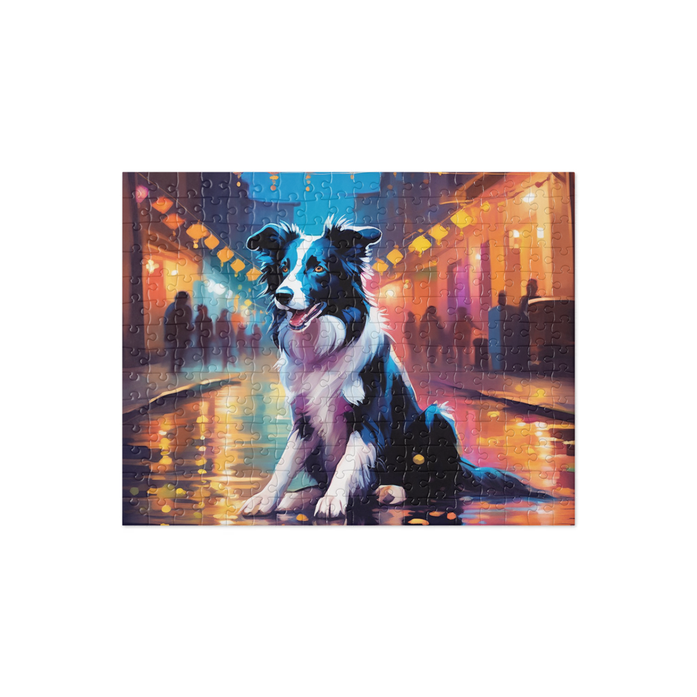 PugMug Custom Border Collie Jigsaw Puzzle