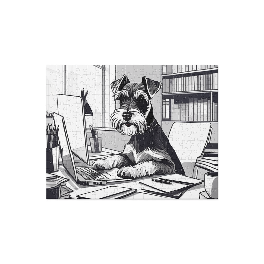 PugMug Custom Miniature Schnauzer Jigsaw Puzzle