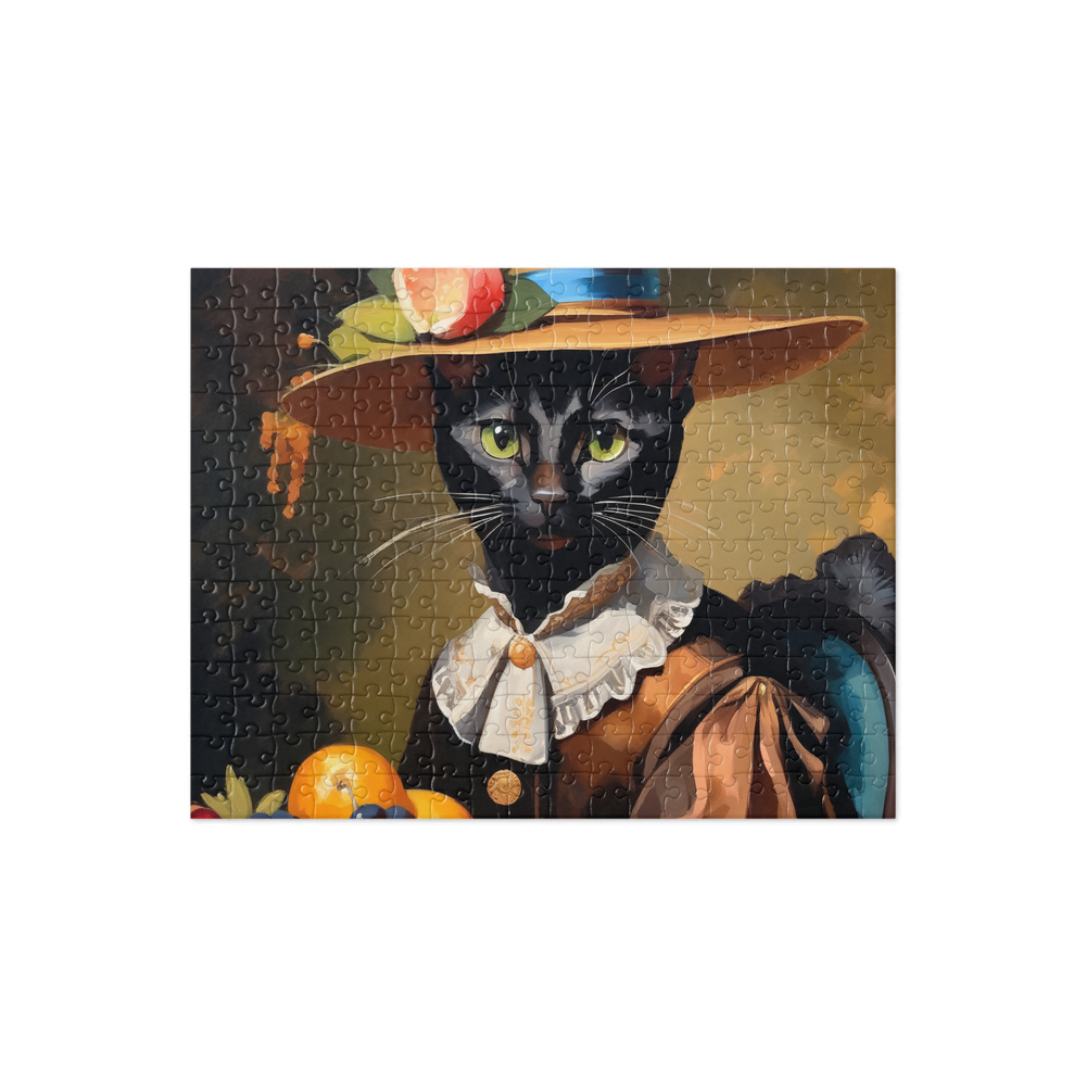 PugMug Custom Black Abyssinian Cat Jigsaw Puzzle
