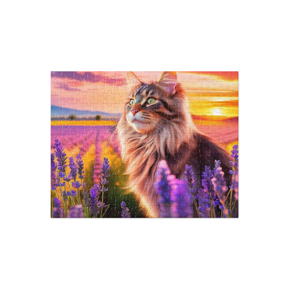 PugMug Custom Tabby Maine Coon Cat Jigsaw Puzzle