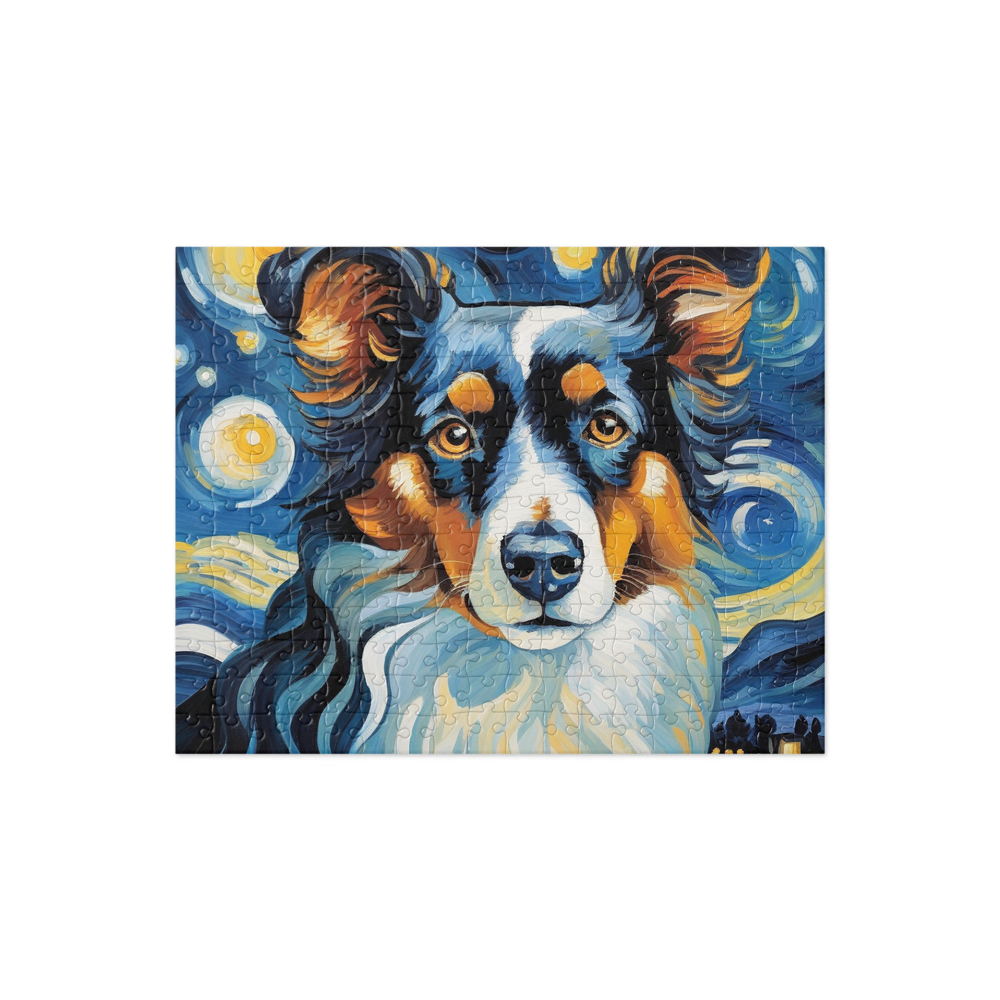 PugMug Custom Miniature American Shepherd Jigsaw Puzzle