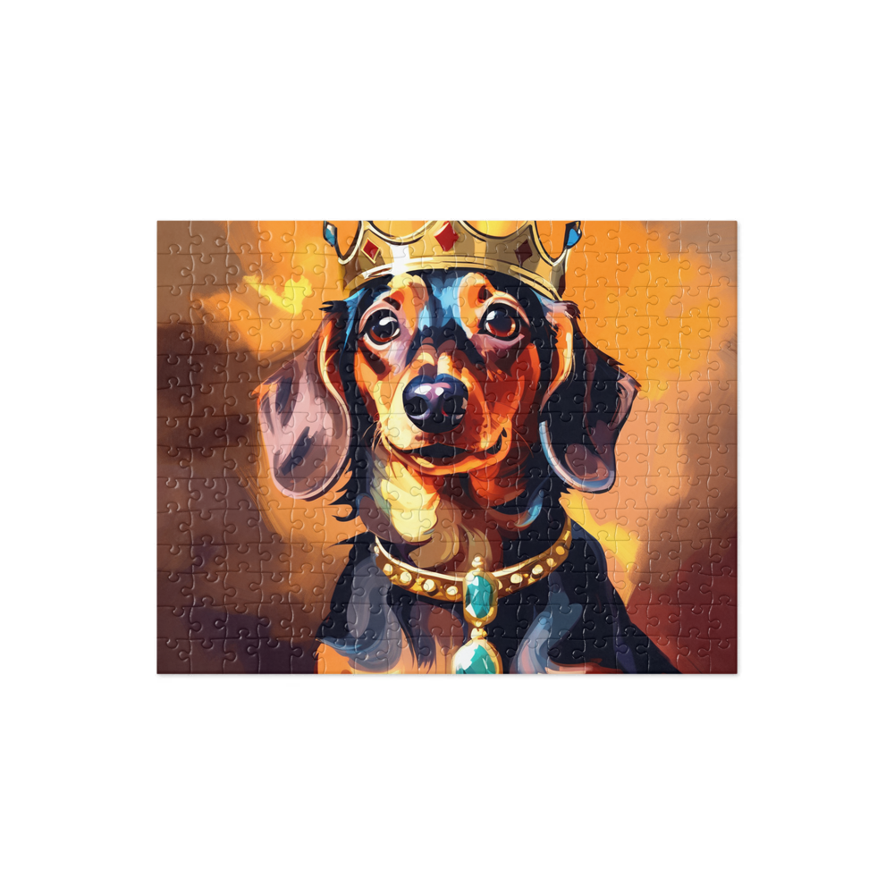 PugMug Custom Tan Dachshund Jigsaw Puzzle