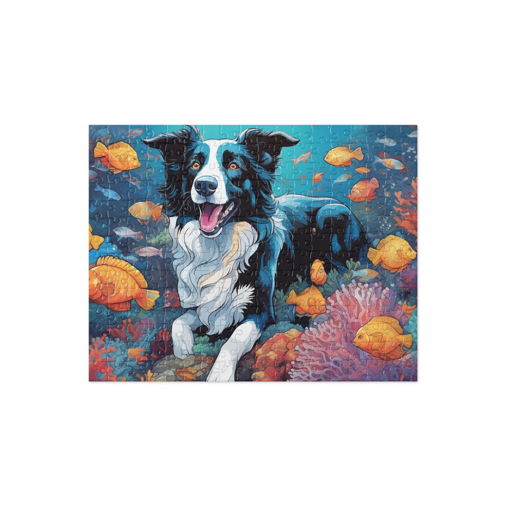 PugMug Custom Border Collie Jigsaw Puzzle