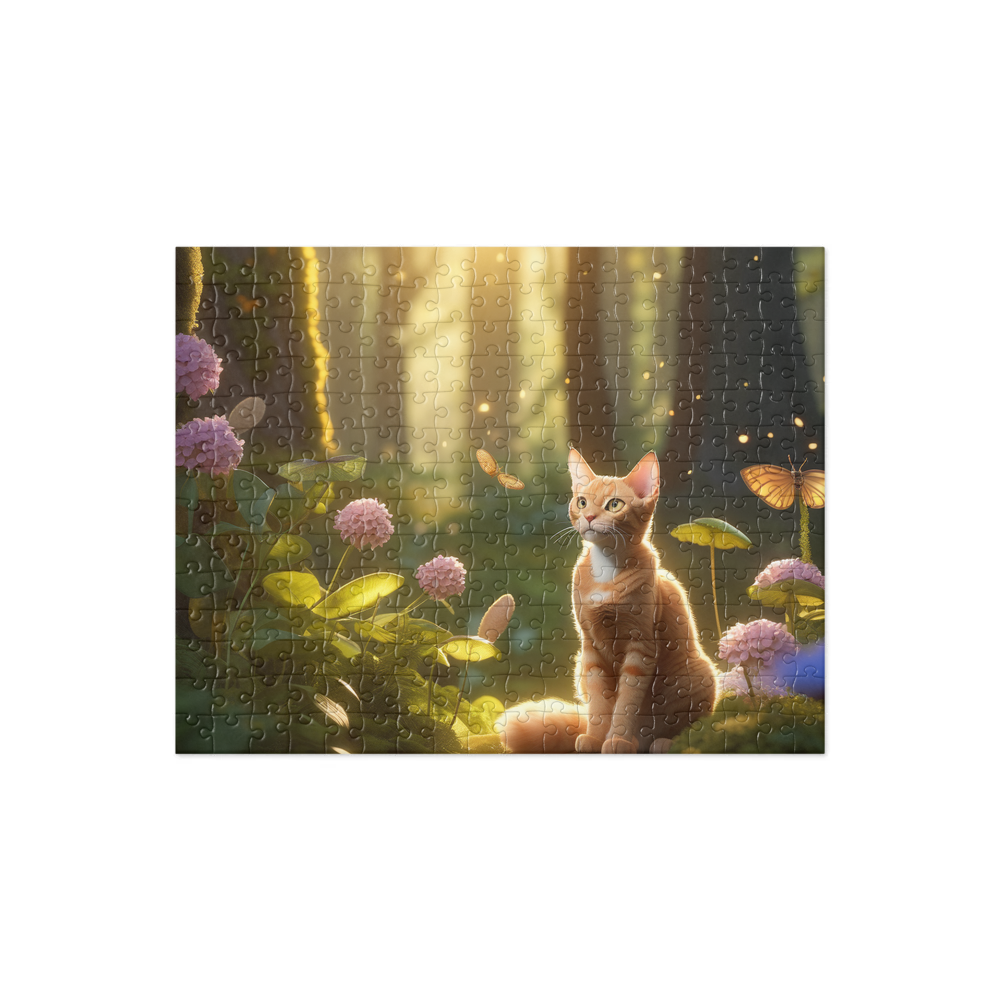 PugMug Custom Tabby Devon Rex Cat Jigsaw Puzzle