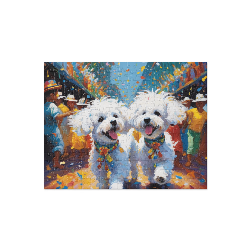 PugMug Custom Bichons Frise Jigsaw Puzzle