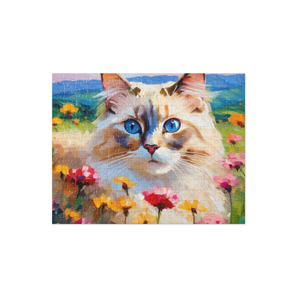 PugMug Custom Tabby Ragdoll Cat Jigsaw Puzzle