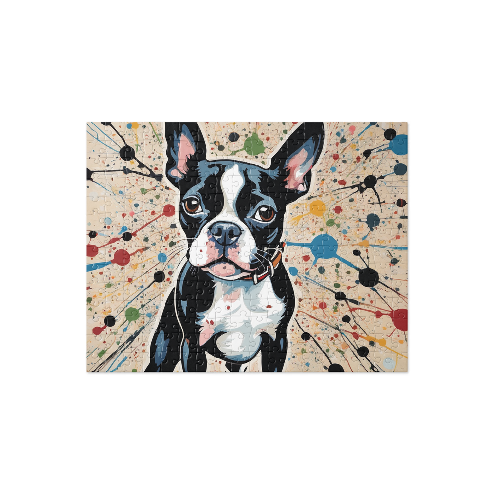 PugMug Custom Boston Terrier Jigsaw Puzzle