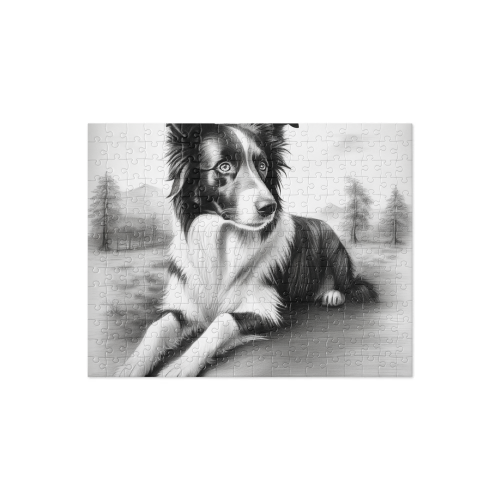 PugMug Custom Border Collie Jigsaw Puzzle