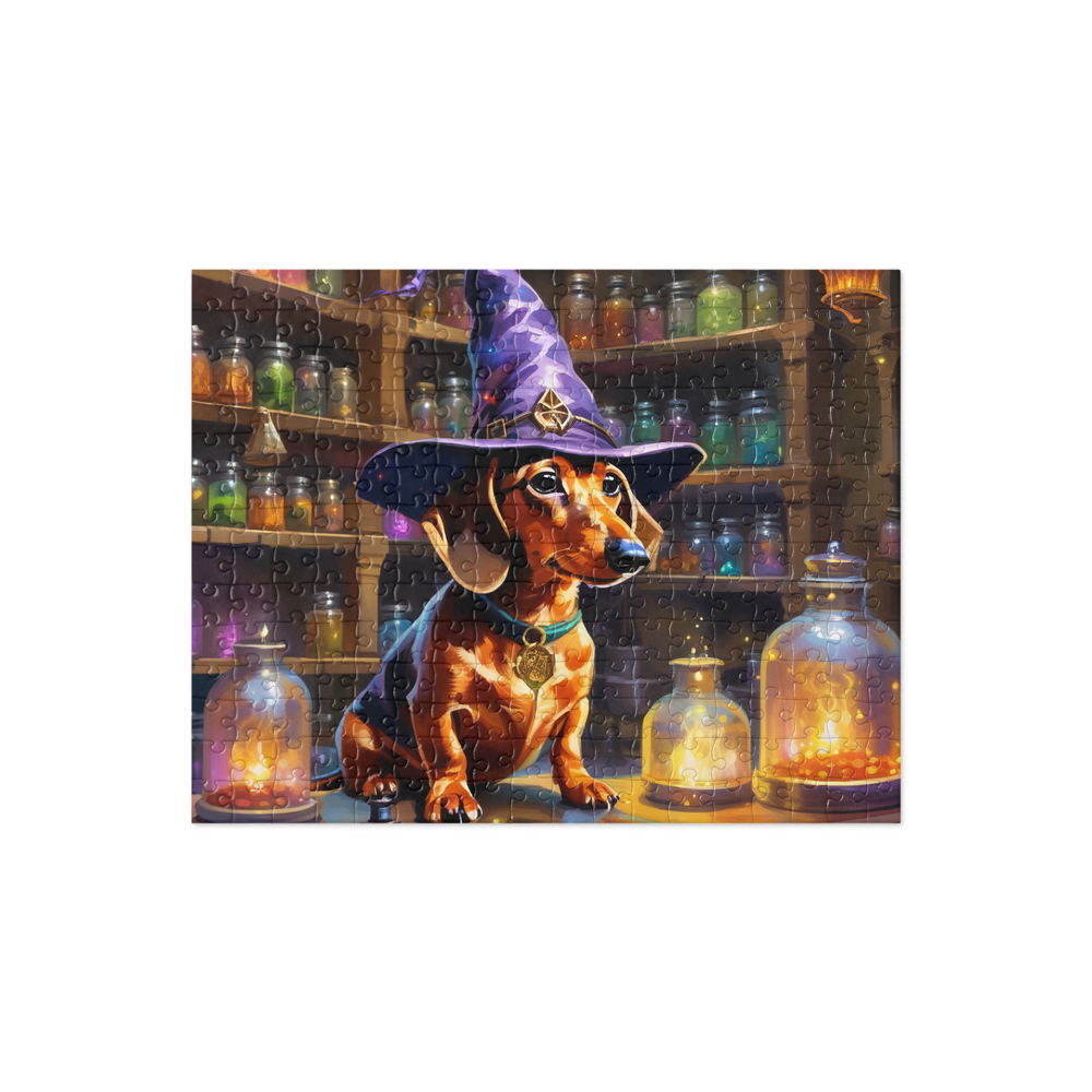 PugMug Custom Tan Dachshund Jigsaw Puzzle