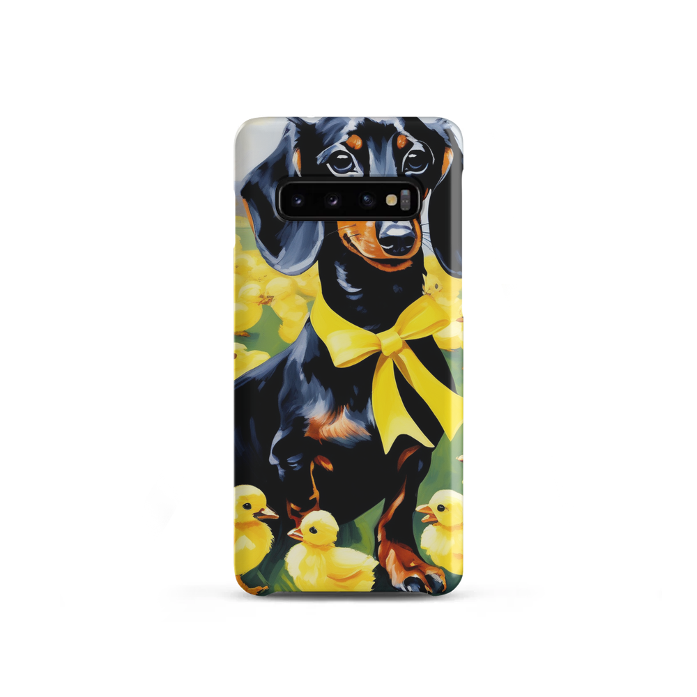 PugMug Custom Black Dachshund Samsung Case
