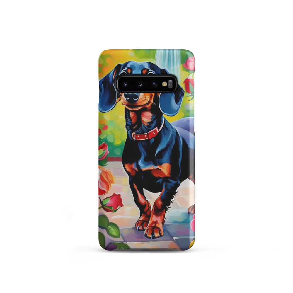 PugMug Custom Black Dachshund Samsung Case